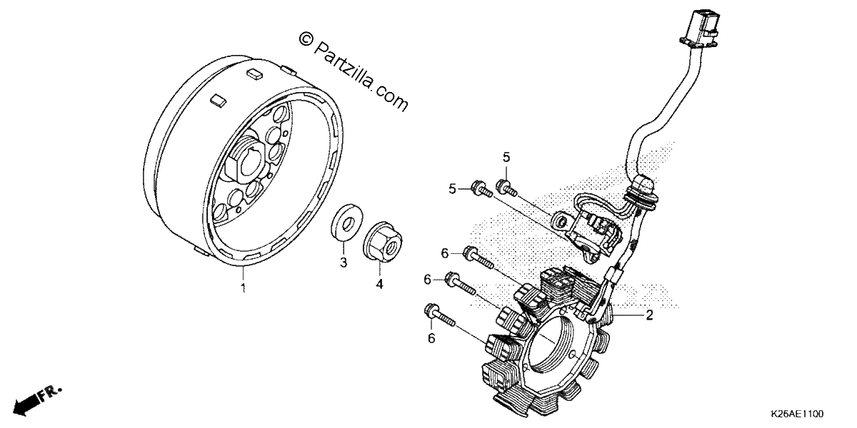 Diagrama de ALTERNATOR FLYWHEEL