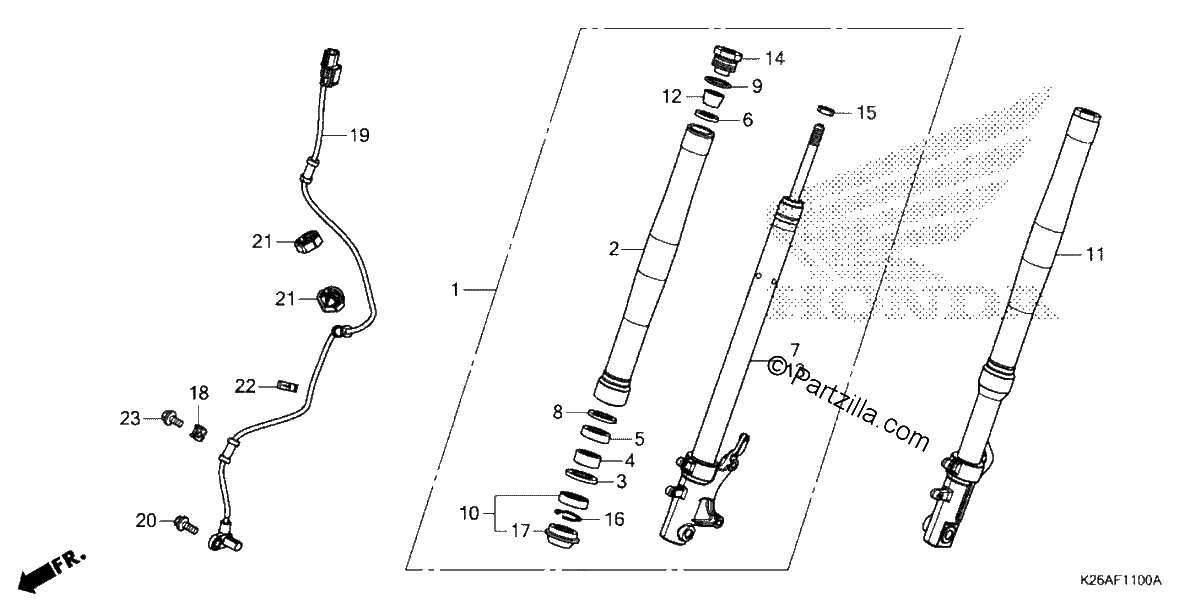 Diagrama de FRONT FORK