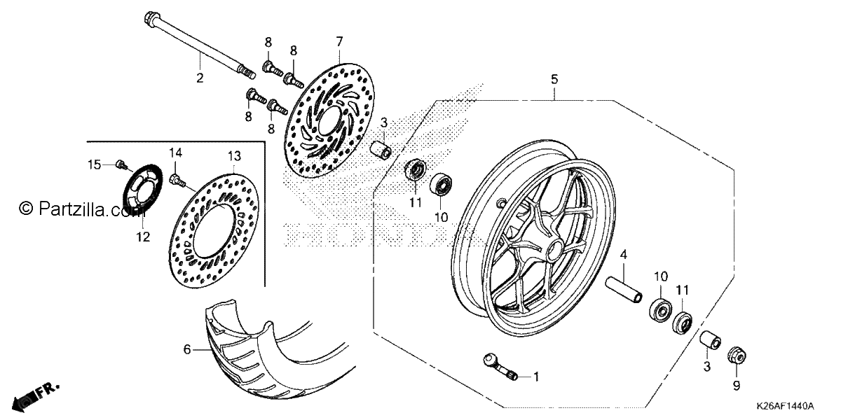 Diagrama de FRONT WHEEL
