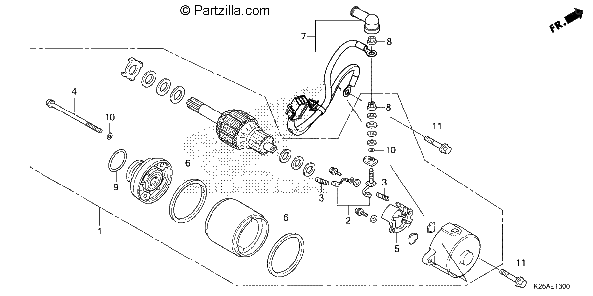 Diagrama de STARTER MOTOR
