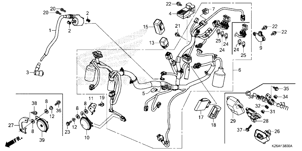 Diagrama de WIRE HARNESS