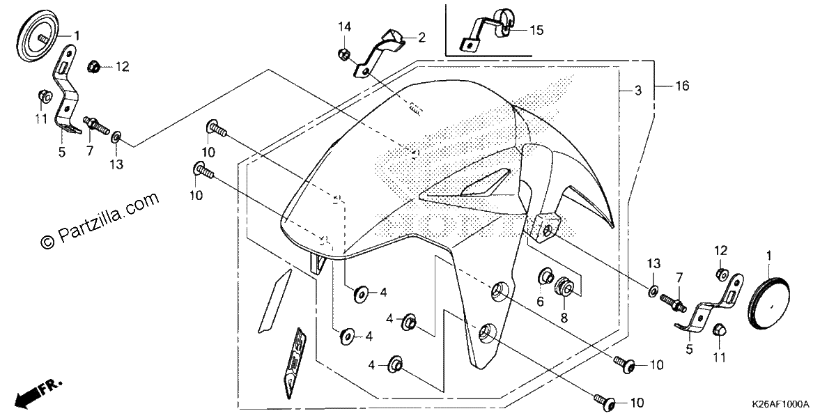 Diagrama de FRONT FENDER