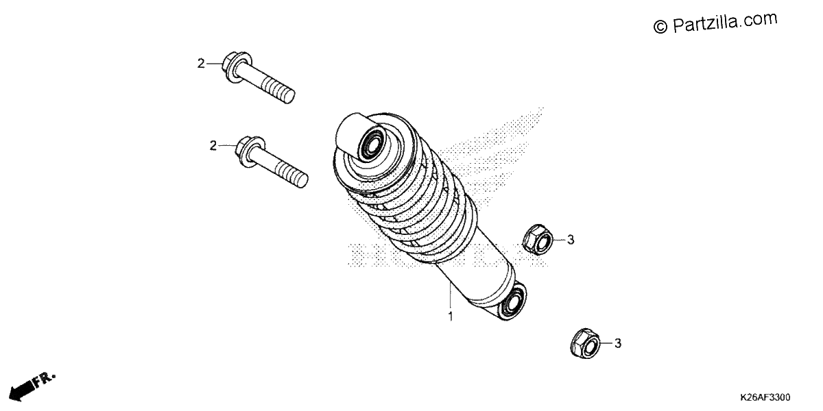 Diagrama de REAR SHOCK ABSORBER