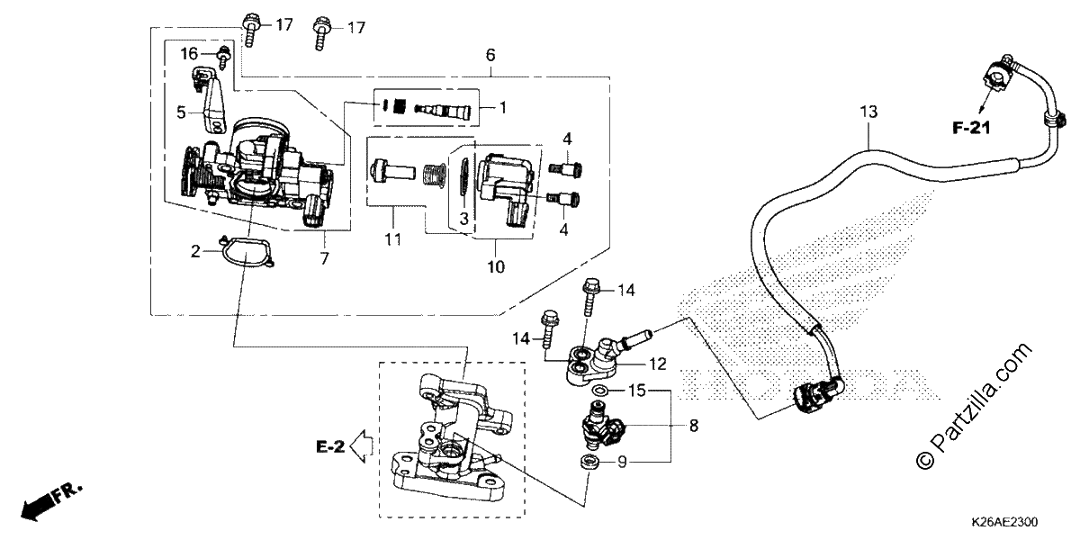 Diagrama de THROTTLE BODY