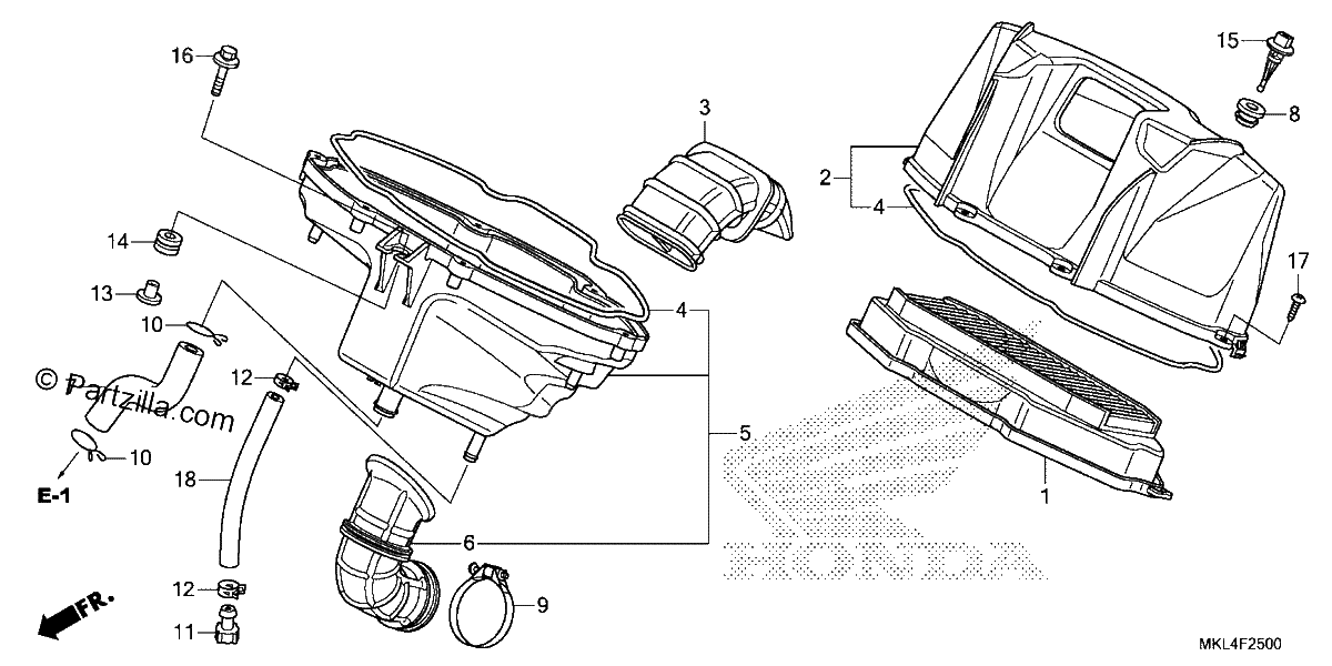 Diagrama de AIR CLEANER