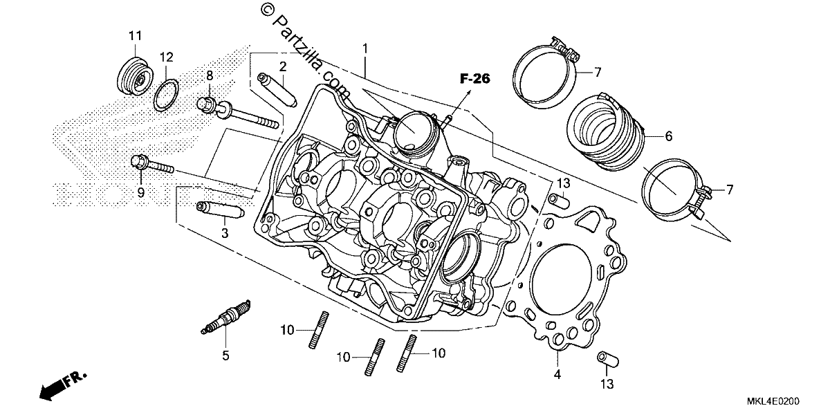 Diagrama de CYLINDER HEAD
