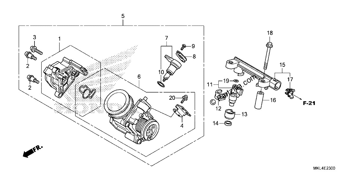 Diagrama de THROTTLE BODY