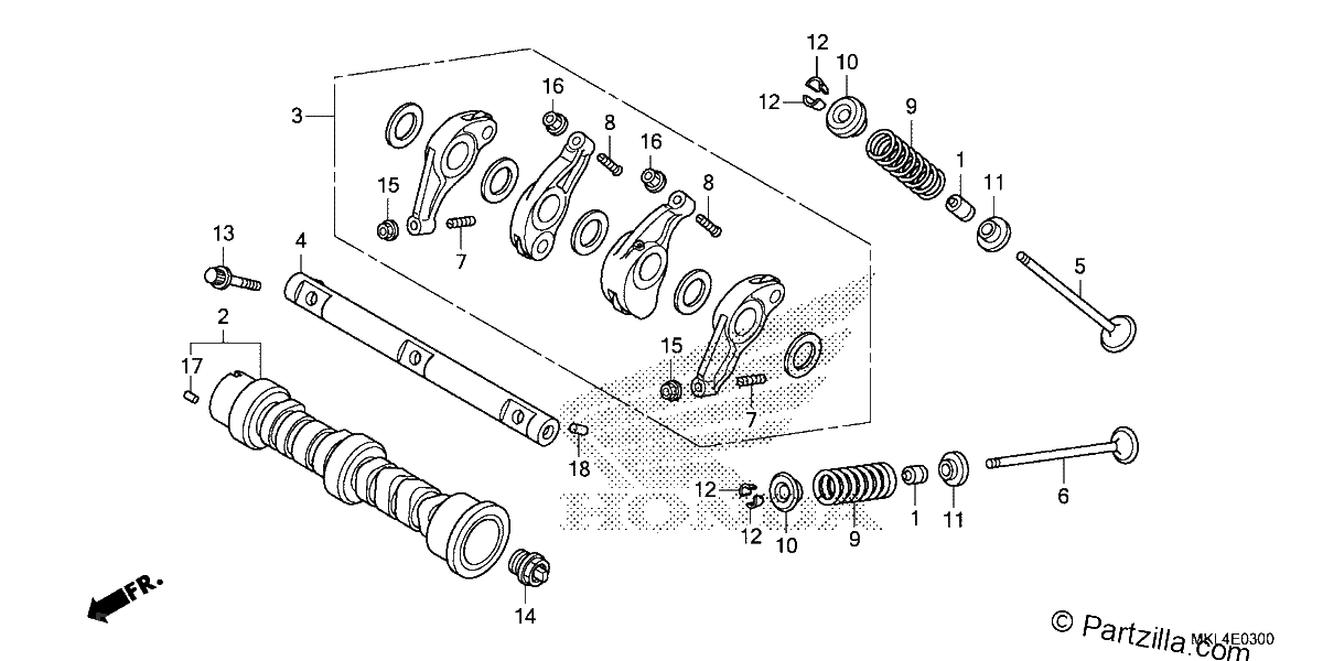Diagrama de CAMSHAFT VALVE