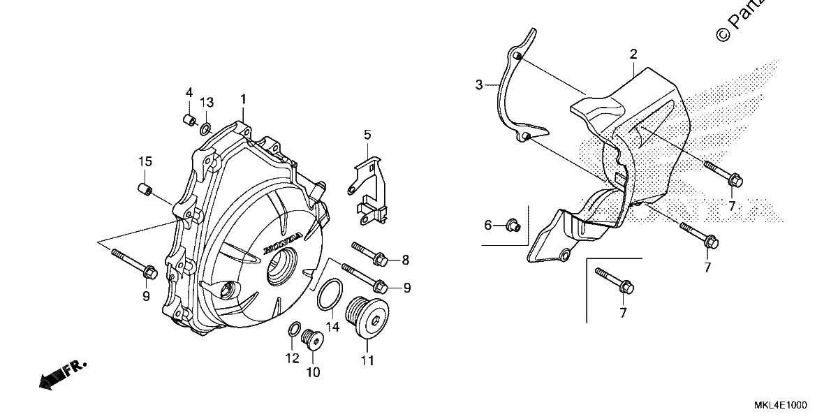 Diagrama de ALTERNATOR COVER