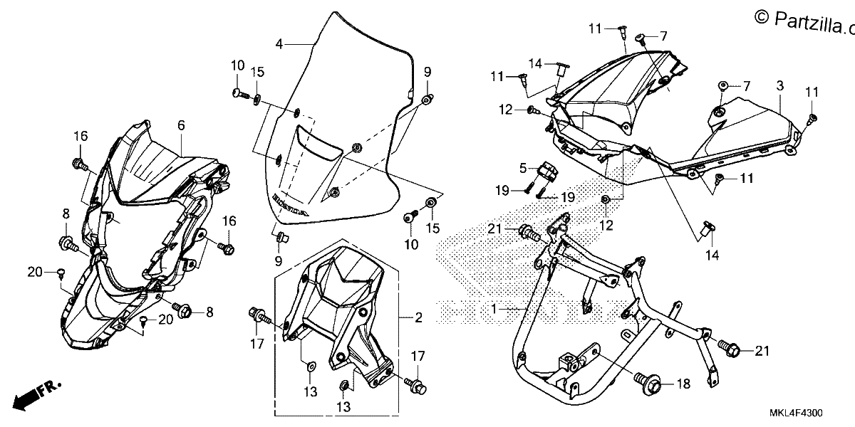 Diagrama de FRONT COWL