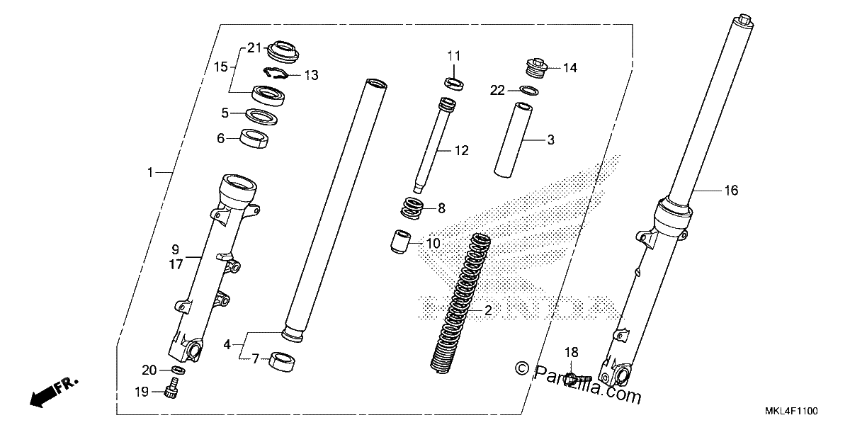 Diagrama de FRONT FORK