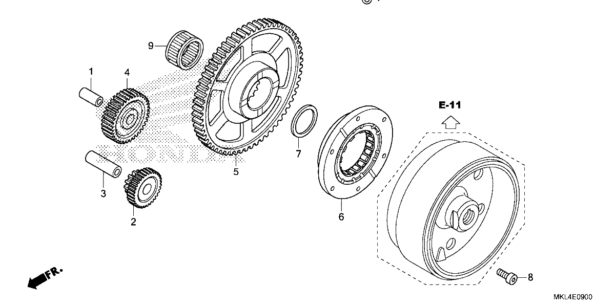 Diagrama de STARTING CLUTCH