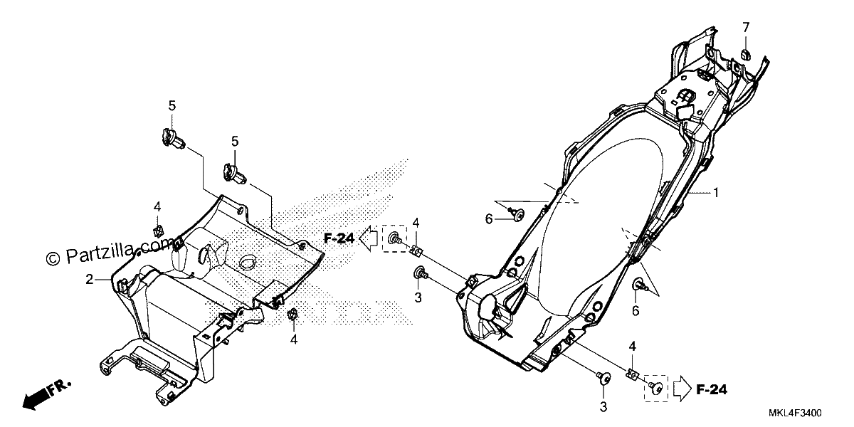 Diagrama de REAR FENDER