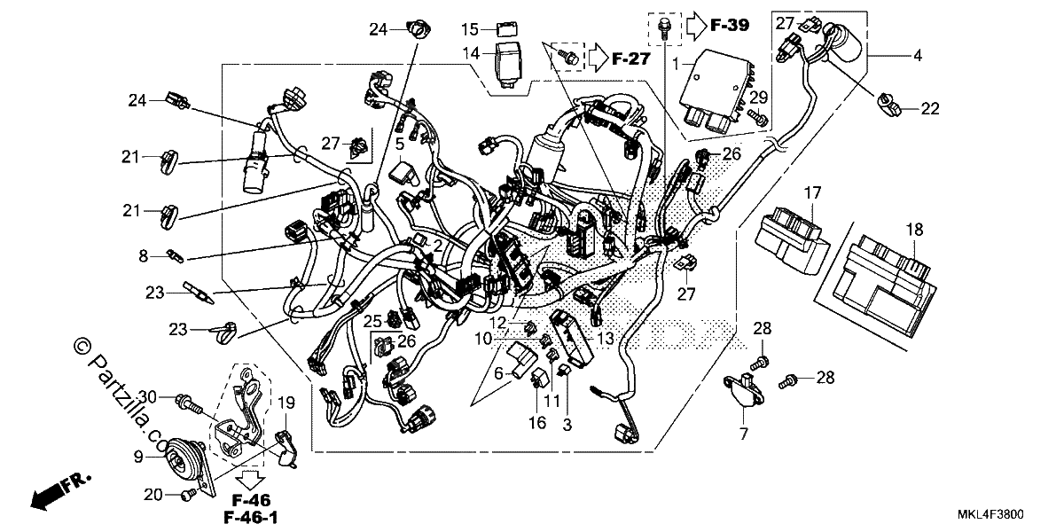 Diagrama de WIRE HARNESS