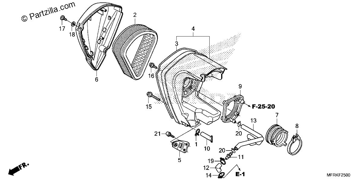 Diagrama de AIR CLEANER