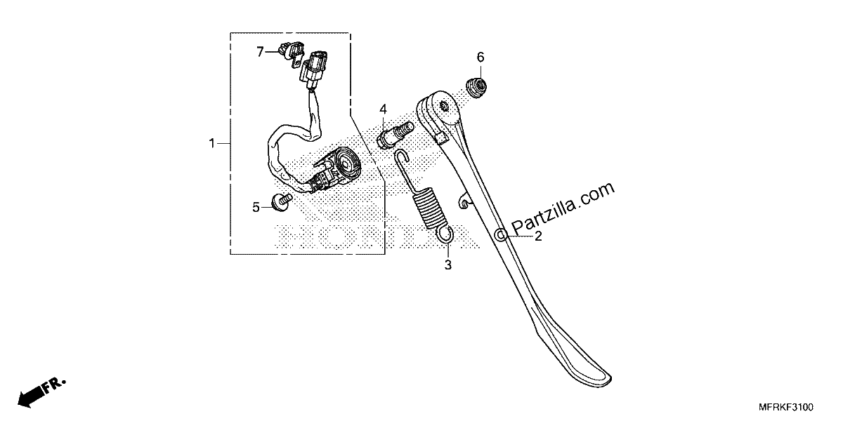 Diagrama de SIDE STAND