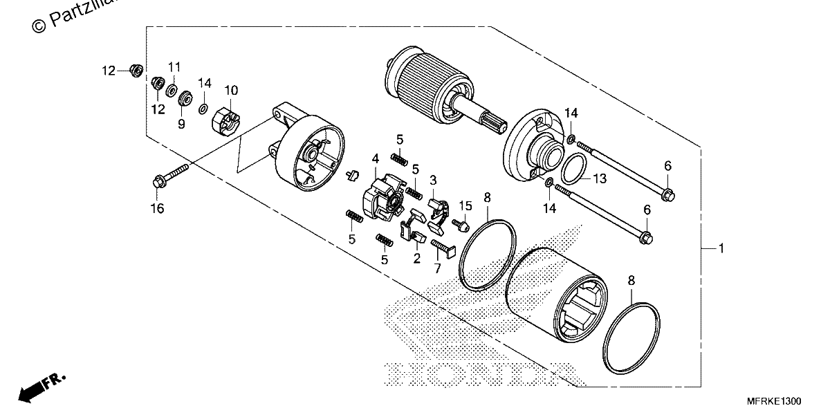 Diagrama de STARTER MOTOR