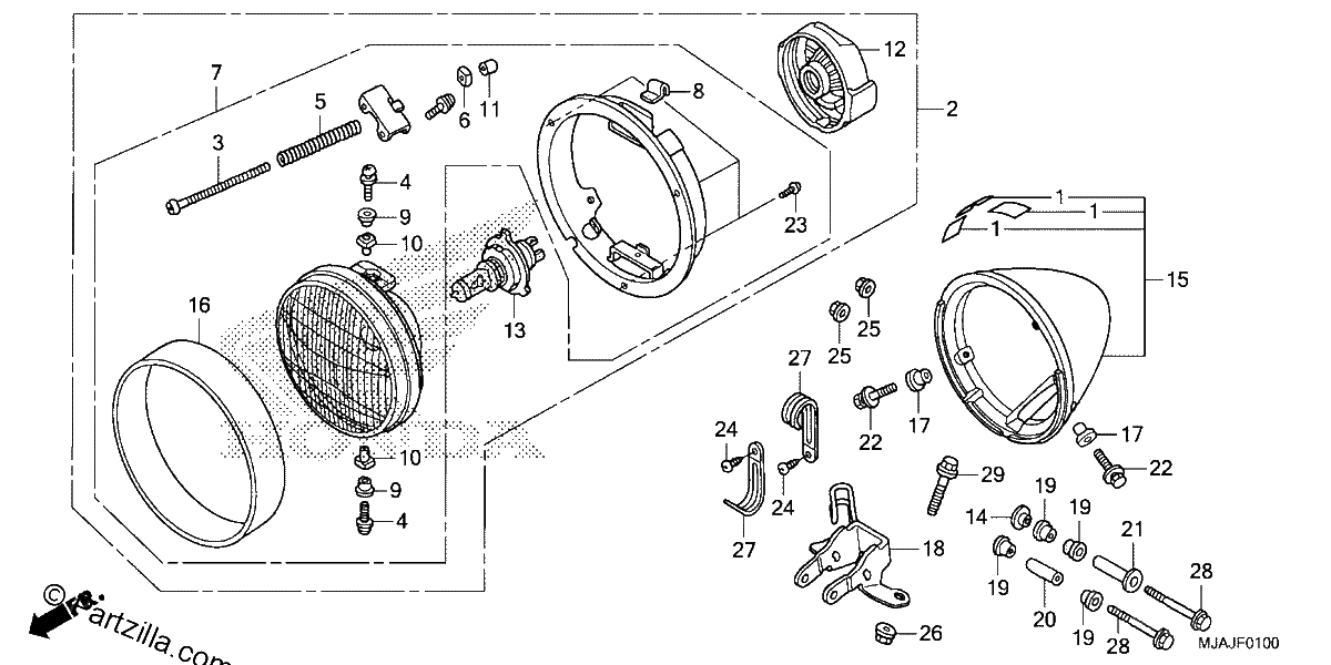 Diagrama de HEADLIGHT 1