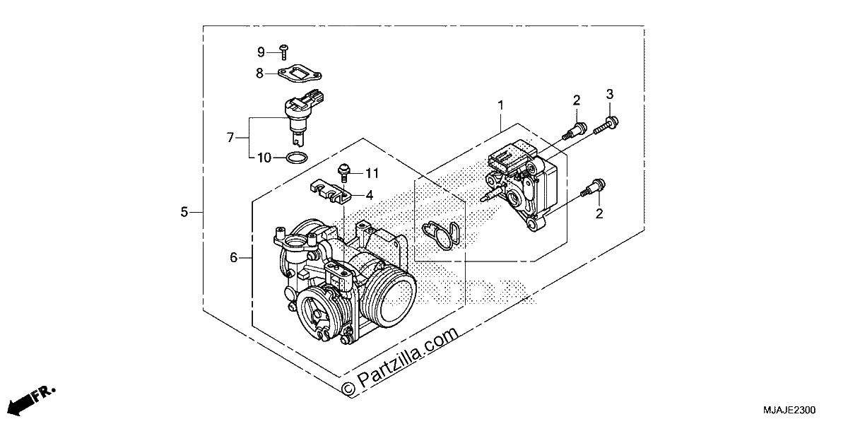 Diagrama de THROTTLE BODY