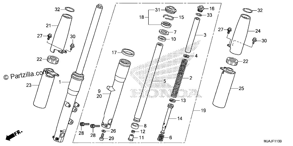 Diagrama de FRONT FORK