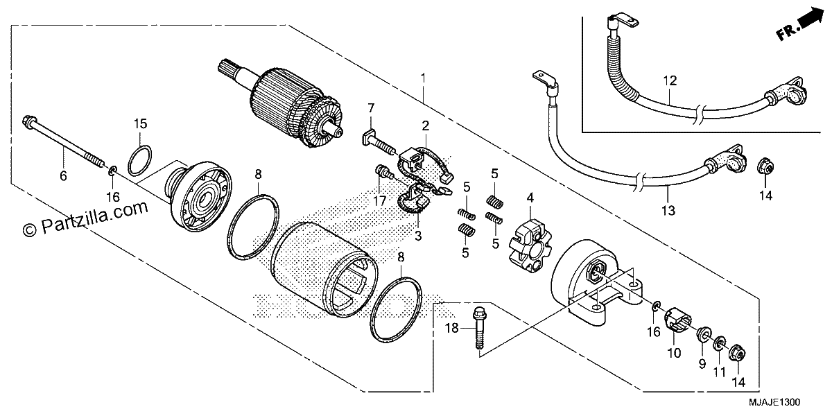 Diagrama de STARTER MOTOR