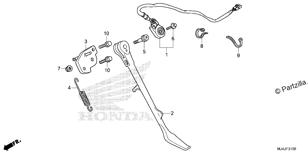 Diagrama de SIDE STAND