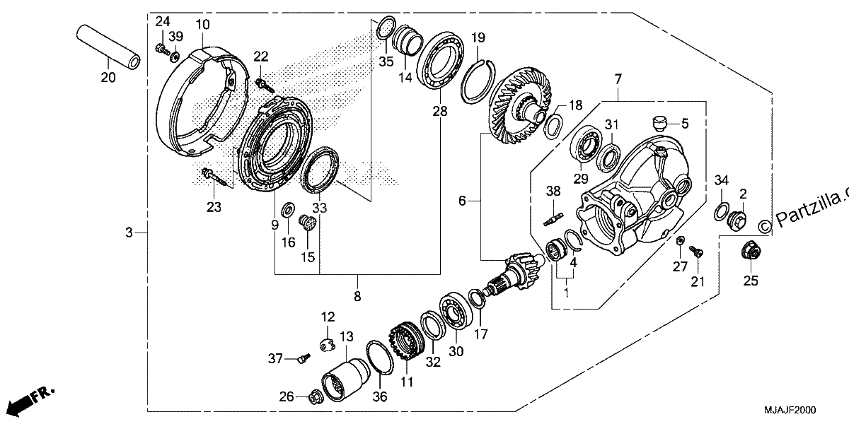 Diagrama de FINAL DRIVEN GEAR