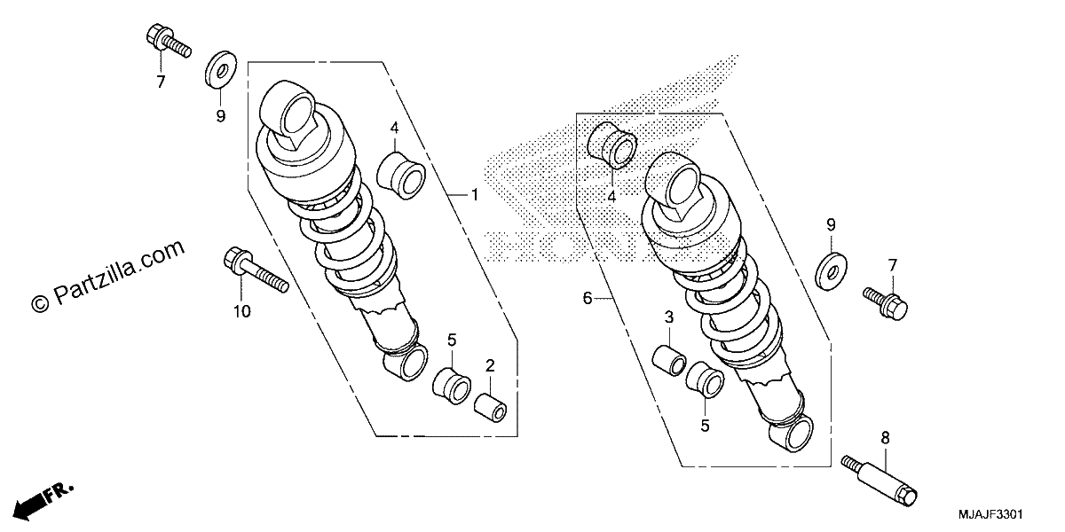 Diagrama de REAR SHOCK ABSORBER 2