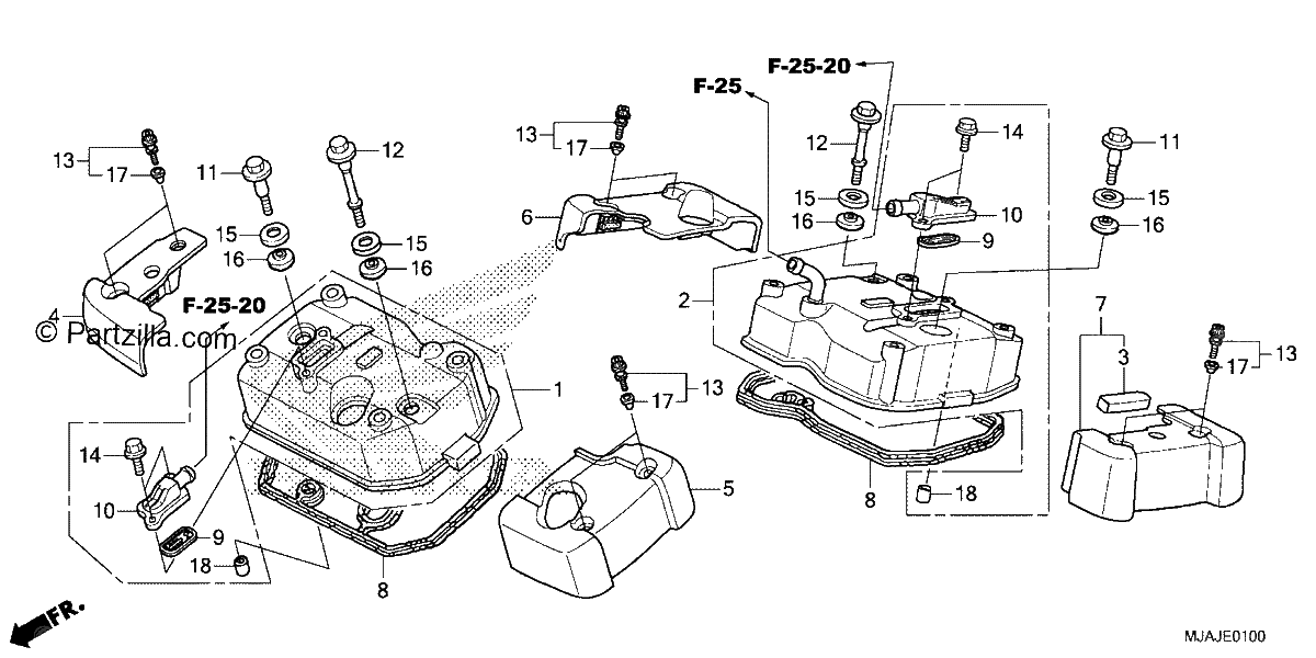 Diagrama de CYLINDER HEAD COVER