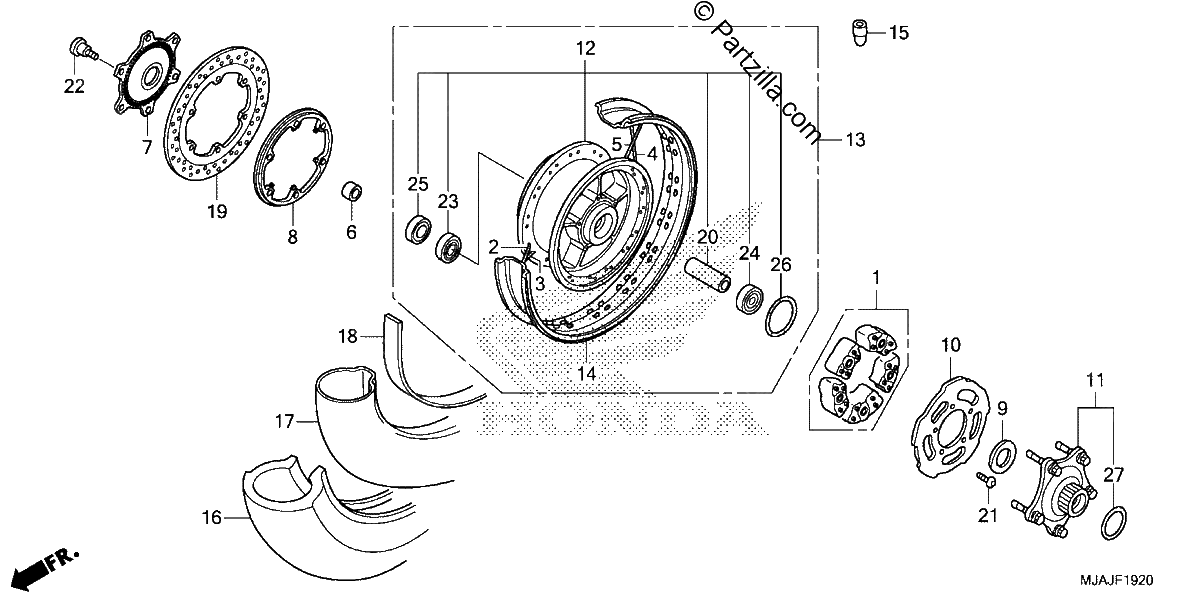 Diagrama de REAR WHEEL 2