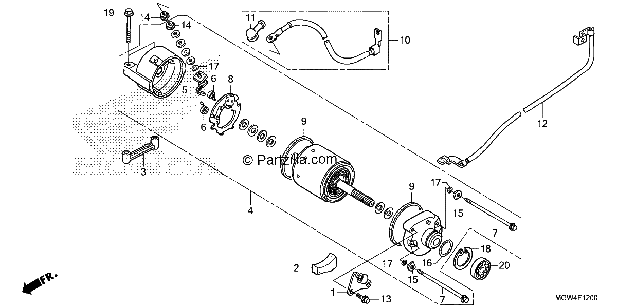 Diagrama de STARTING MOTOR 1