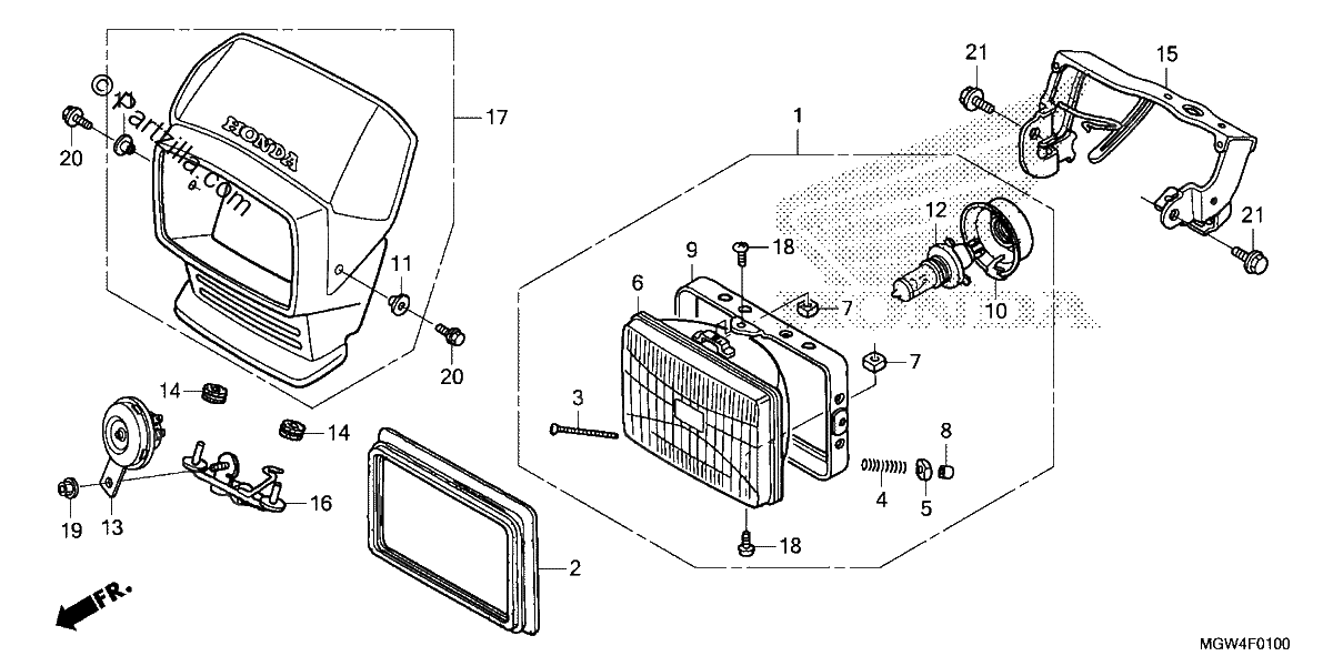 Diagrama de HEADLIGHT