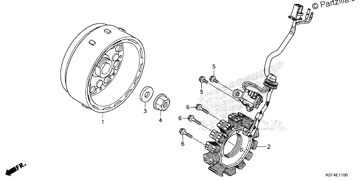 Diagrama de ALTERNATOR FLYWHEEL