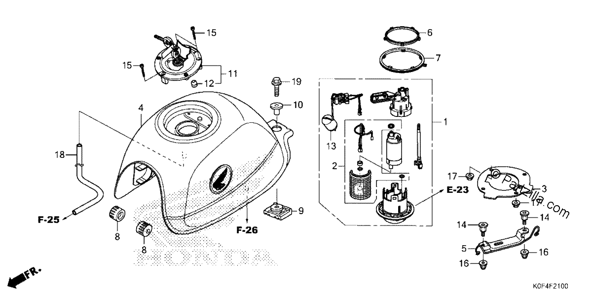 Diagrama de FUEL TANK