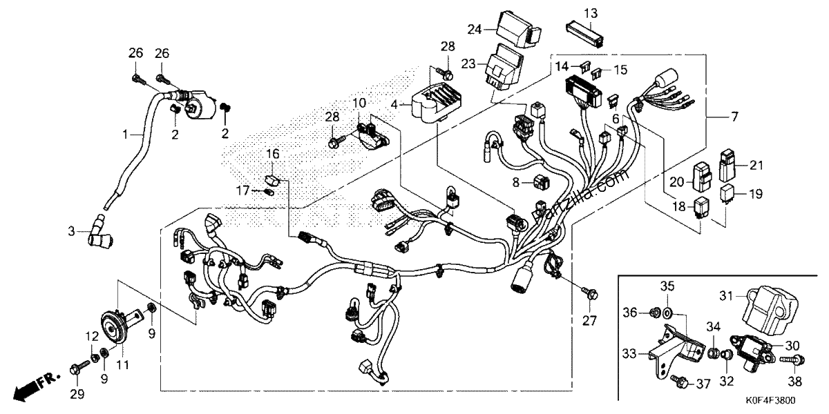 Diagrama de WIRE HARNESS