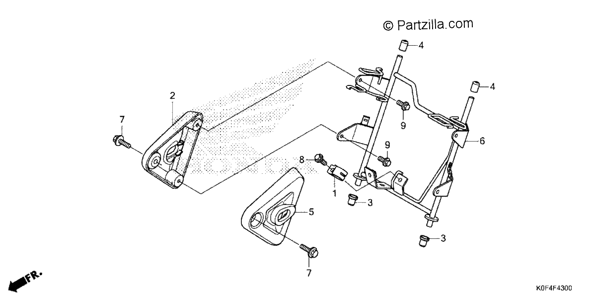 Diagrama de HEADLIGHT BRACKET