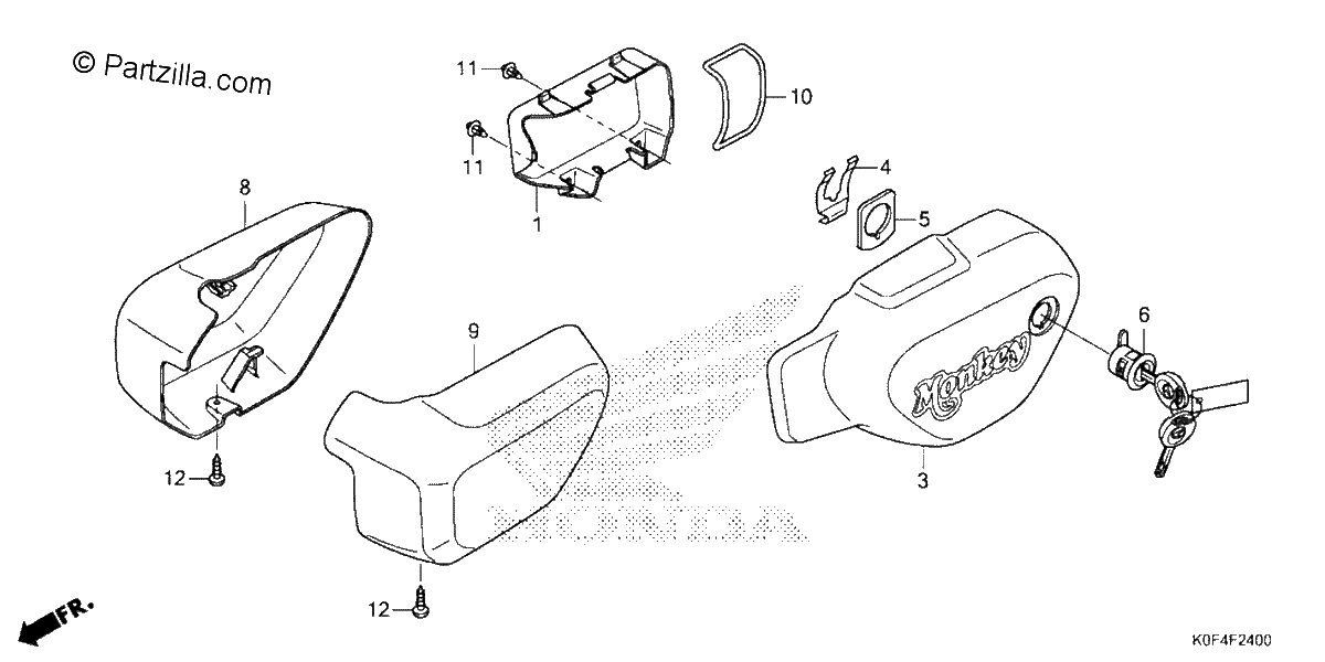 Diagrama de SIDE OUTER COVER