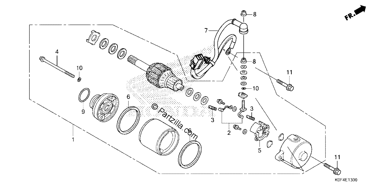 Diagrama de STARTER MOTOR