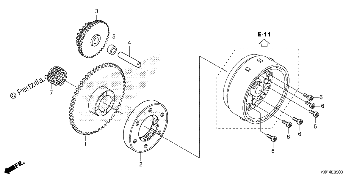 Diagrama de STARTING CLUTCH