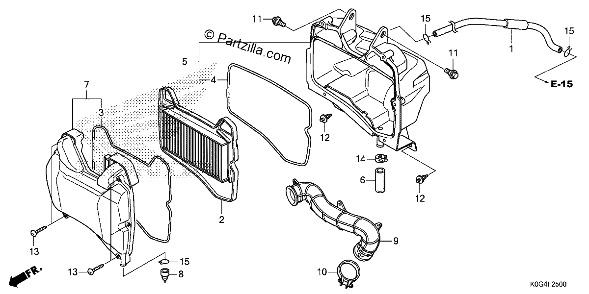 Diagrama de AIR CLEANER