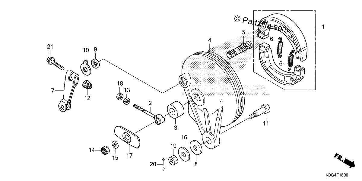Diagrama de REAR BRAKE PANEL
