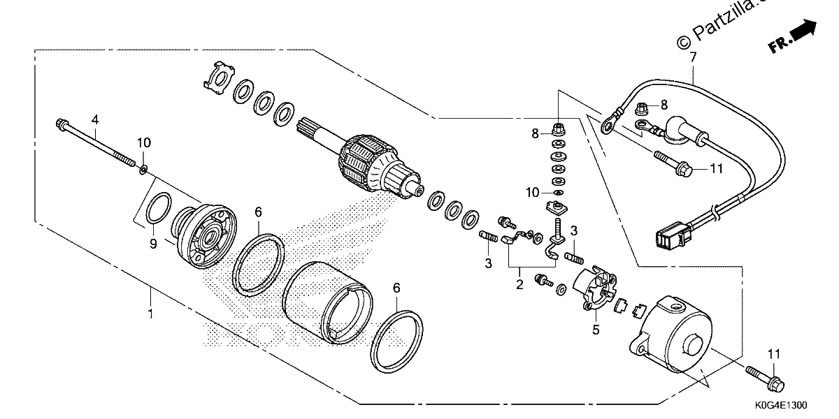 Diagrama de STARTER MOTOR