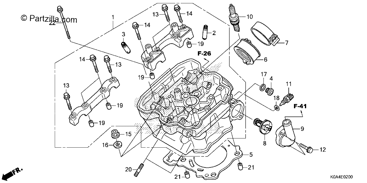 Diagrama de CYLINDER HEAD