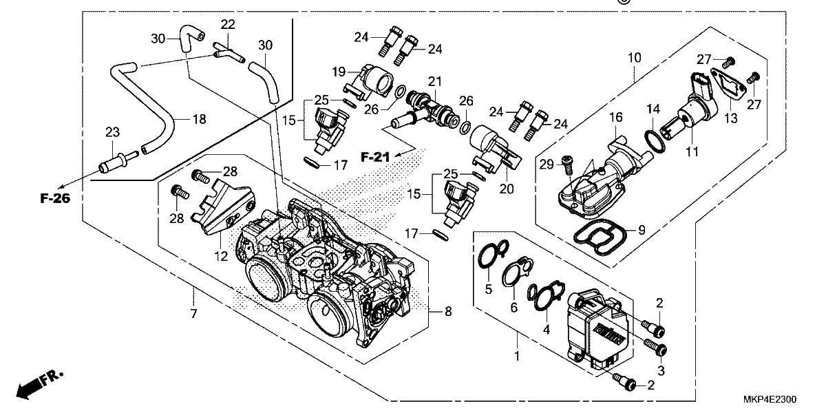 Diagrama de THROTTLE BODY
