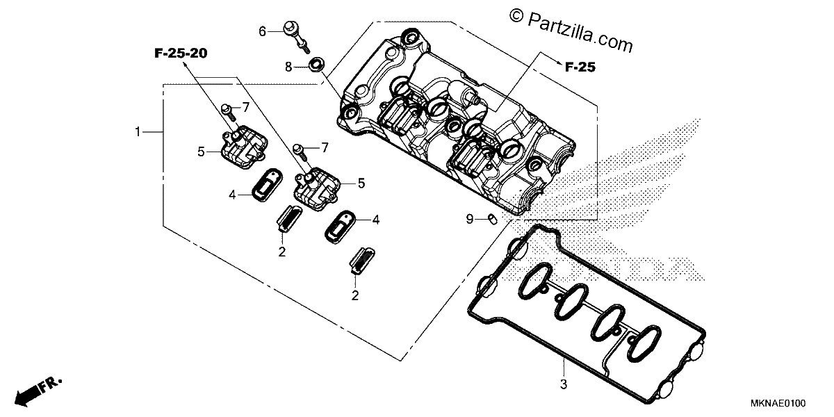Diagrama de CYLINDER HEAD COVER