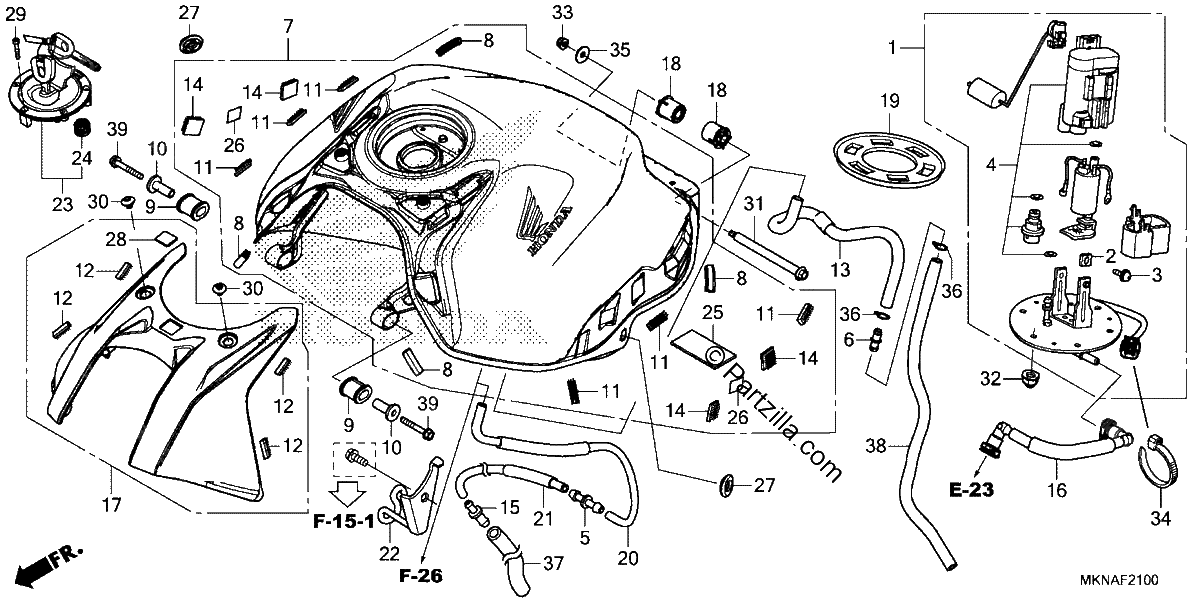 Diagrama de FUEL TANK