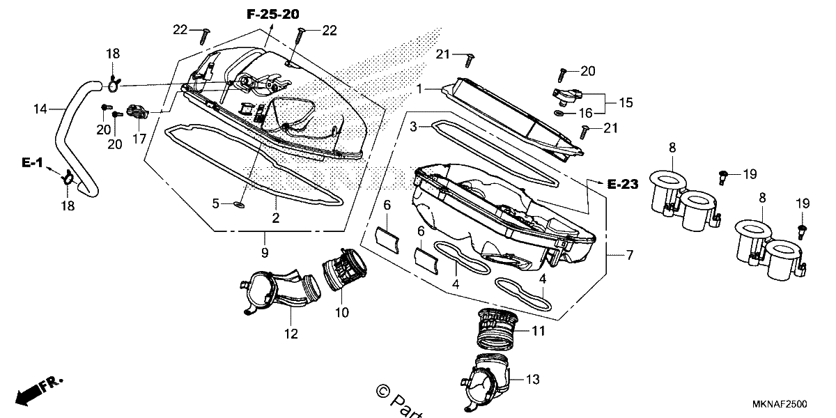 Diagrama de AIR CLEANER