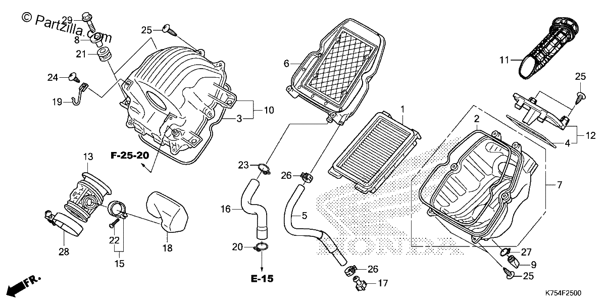 Diagrama de AIR CLEANER