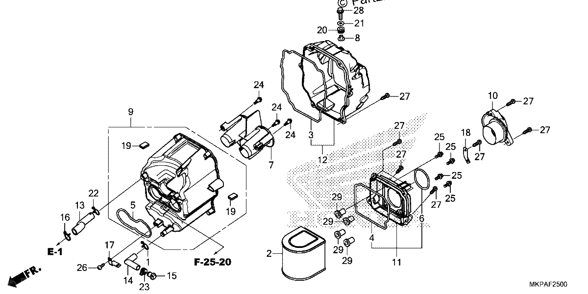 Diagrama de AIR CLEANER