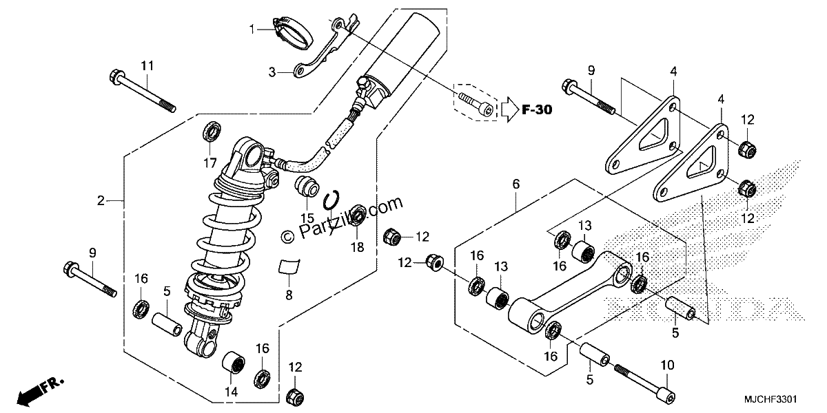 Diagrama de REAR SHOCK ABSORBER 2
